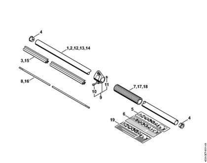 Cortasetos de altura (HL) HL 75 K Vástago de la marca Stihl