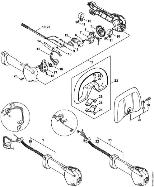 Cortasetos de altura (HL) HL 91 KC-E Empuóadura de mando de la marca Stihl