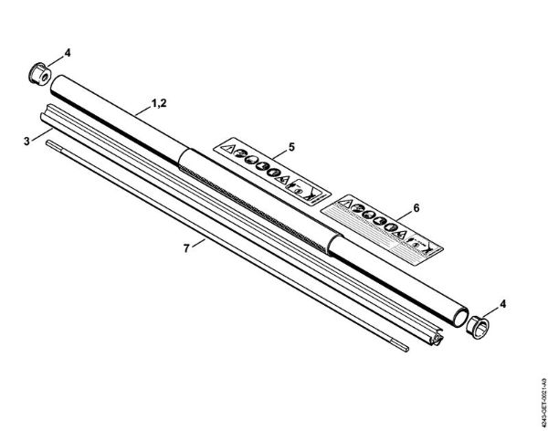 Cortasetos de altura (HL) HL 91 KC-E Vástago de la marca Stihl