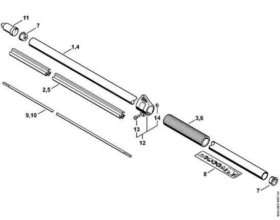 Cortasetos de altura (HL) HL 92 C-E Vástago de la marca Stihl