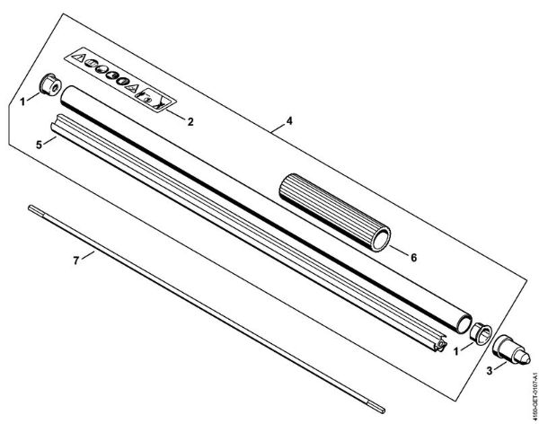 Cortasetos de altura (HL) HL 95 K Vástago HL 95 K de la marca Stihl