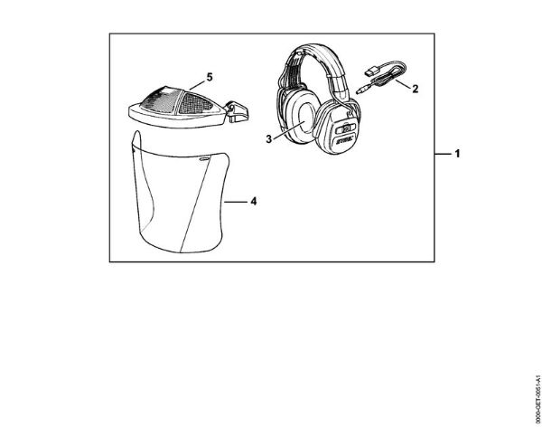 Protectores de la cara y protectores para los oí­dos Estribo de protección para los oí­dos DYNAMIC Sound PC Diadema con protector de oí­dos DYNAMIC BT-PC de la marca Stihl