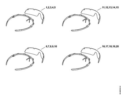 Protectores de la cara y protectores para los oí­dos Gafas protectoras SUPER FIT, ahumada Gafas protectoras SUPER FIT de la marca Stihl