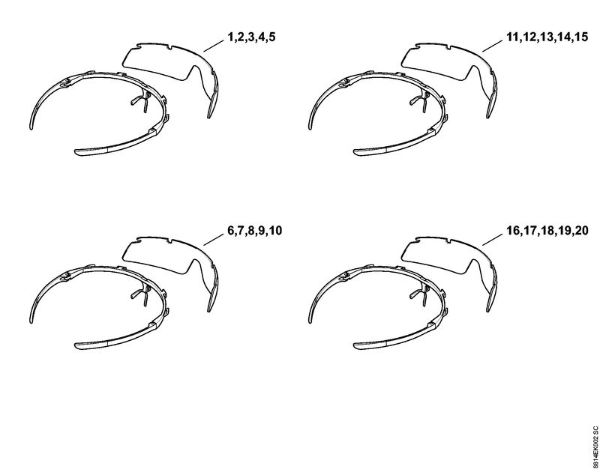 Protectores de la cara y protectores para los oí­dos Gafas protectoras SUPER FIT, incolora Gafas protectoras SUPER FIT de la marca Stihl