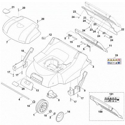 Imagen de C - Carcasa, eje delantero RLE 540.0