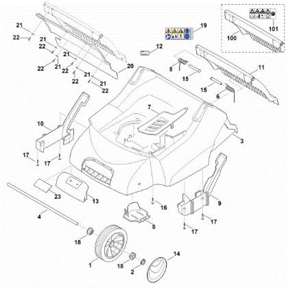 Imagen de C - Carcasa, eje delantero RL 540.0