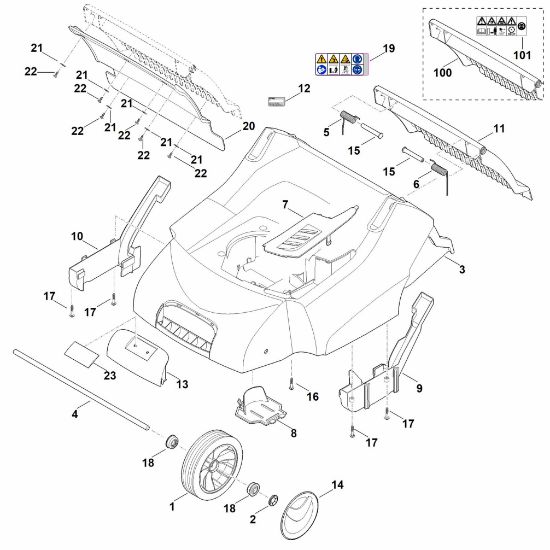 Imagen de C - Carcasa, eje delantero RL 540.0