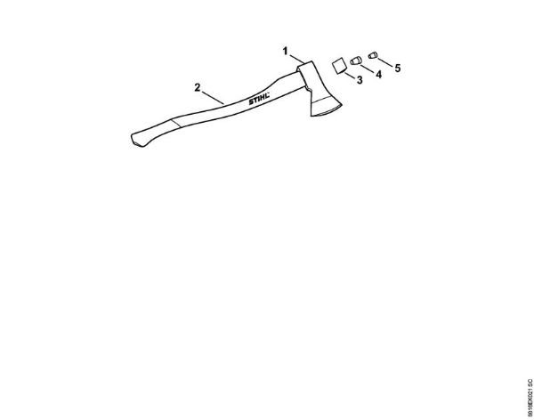Herramientas para partir Hacha bávara 1250 g Hacha bávara de la marca Stihl
