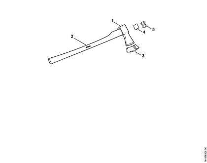 Herramientas para partir Hacha de talar AX 28 T Hacha de talar AX 28 T de la marca Stihl