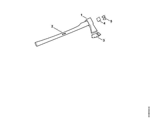 Herramientas para partir Hacha de talar AX 28 T Hacha de talar AX 28 T de la marca Stihl