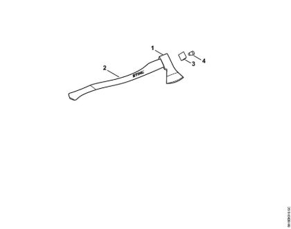 Herramientas para partir Hacha forestal AX 10 Hacha forestal AX 10 de la marca Stihl
