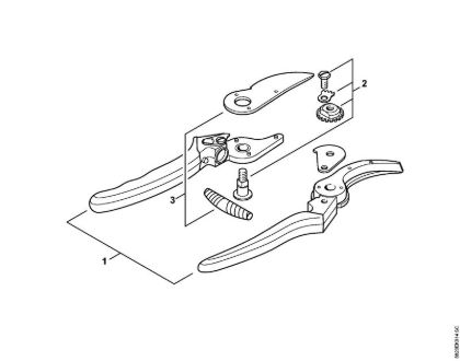 Tijeras Tijera de jardinero F2 Tijera de jardinero F2 de la marca Stihl