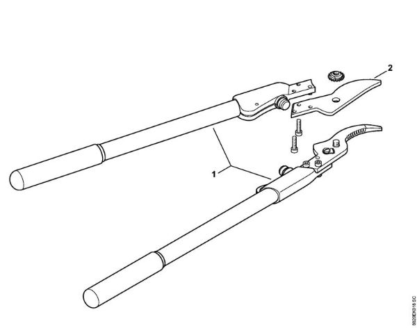 Tijeras Tijera de poda F200A-40 Tijera de poda F200A-40 de la marca Stihl