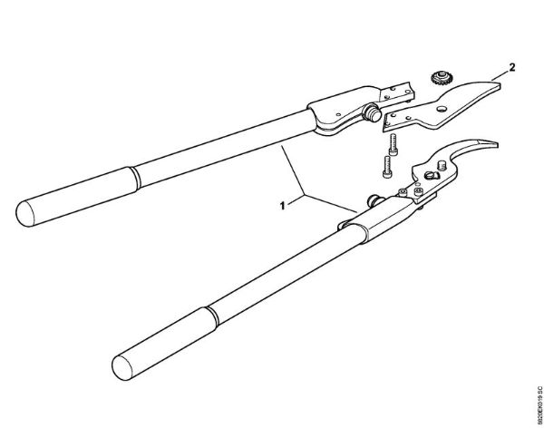 Tijeras Tijera de poda F210A-60 Tijera de poda F210-60 de la marca Stihl