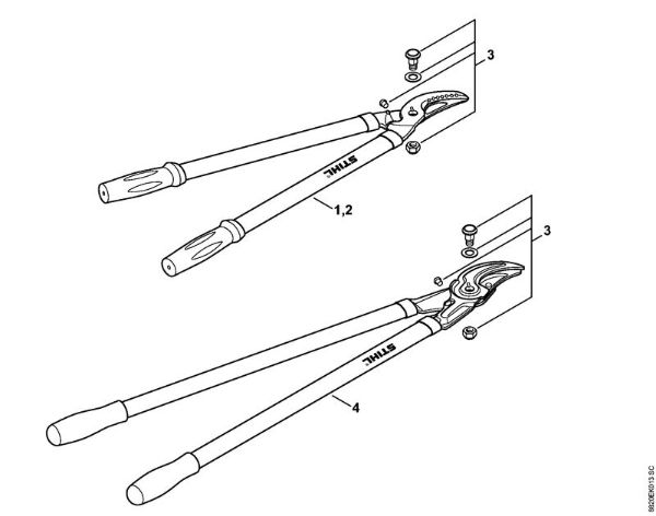 Tijeras Tijeras de desramar PB 11 Tijera de poda Bypass de la marca Stihl