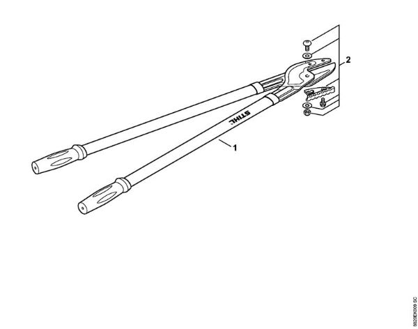 Tijeras Tijeras de desramar PB 25 Tijera de poda Amboss de la marca Stihl