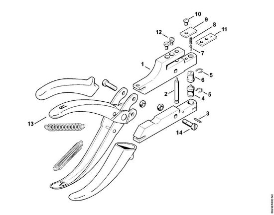 Pinzas de reparación Pinza de reparación Pinza de reparación de la marca Stihl