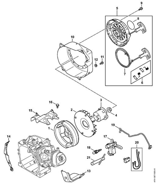 Limpiadora de alta presión a gasolina (RB) RB 600 Sistema de encendido, Rueda de ventilación, Mecanismo de arranque de la marca Stihl
