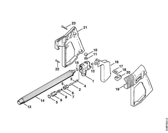 Limpiadora eléctrica de alta presión (RE) RB 220 K Pistola de la marca Stihl