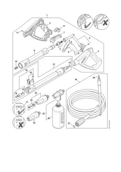 Imagen de Pistola, Tubo para pulverizar RE 100