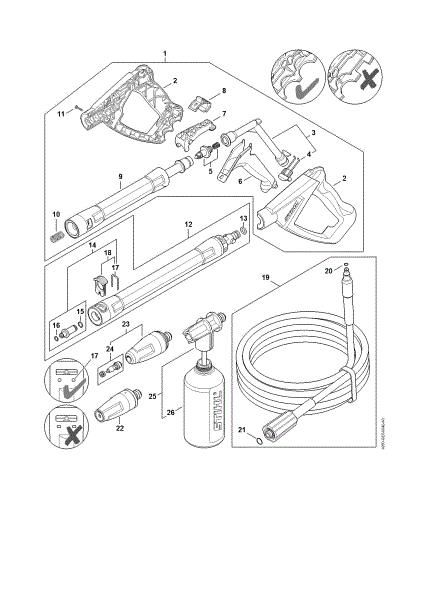 Imagen de Pistola, Tubo para pulverizar RE 100