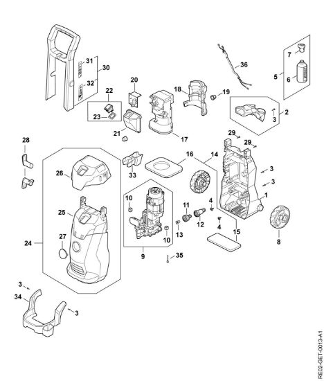 Imagen de Carro, Conduccián de aire, Cubierta de proteccián, Caja del interruptor RE 100.0 PLUS CONTROL