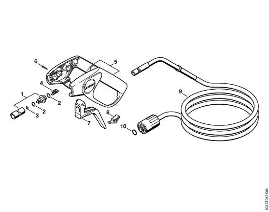 Limpiadora eléctrica de alta presión (RE) RE 101 K Pistola, Tubo para pulverizar (18.96), (11.95) de la marca Stihl