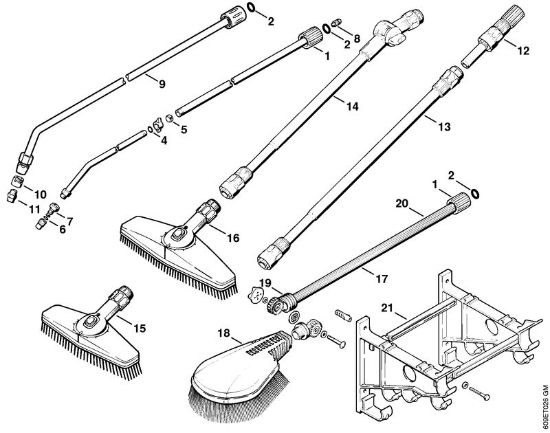 Limpiadora eléctrica de alta presión (RE) RE 104 K Herramientas, Accesorios extra de la marca Stihl