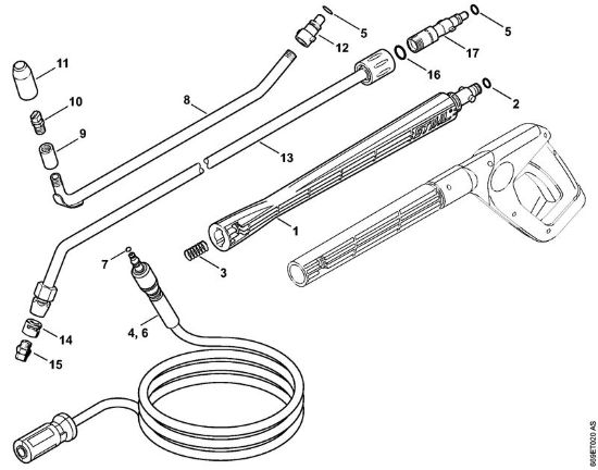Limpiadora eléctrica de alta presión (RE) RE 106 K Accesorios extra de la marca Stihl