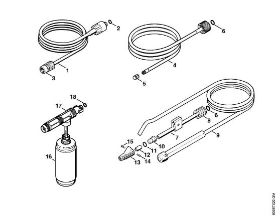 Limpiadora eléctrica de alta presión (RE) RE 106 K Herramientas, Accesorios extra de la marca Stihl