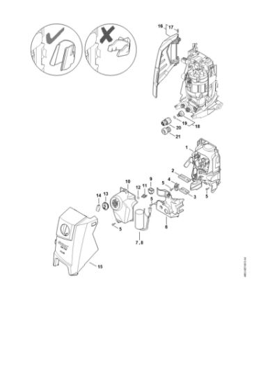 Imagen de Conduccián de aire, Cubierta, Caja del interruptor RE 110