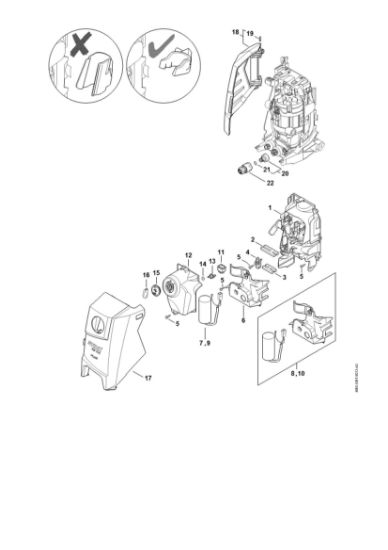 Imagen de Conduccián de aire, Cubierta, Caja del interruptor RE 110