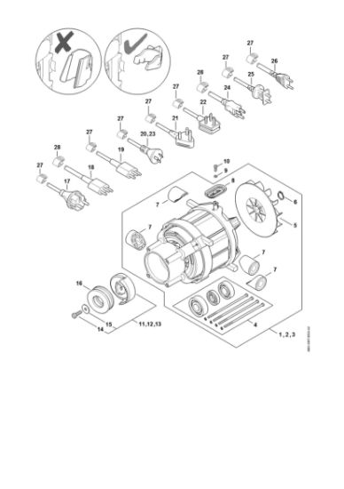 Imagen de Motor eláctrico, Cable de conexián RE 110
