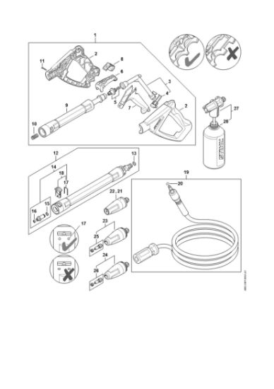 Imagen de Pistola, Tubo para pulverizar RE 110