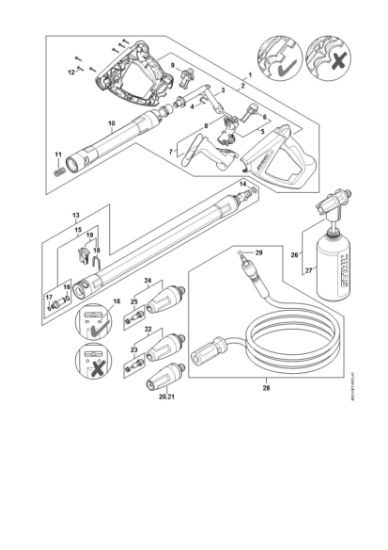 Imagen de Pistola, Tubo para pulverizar RE 110