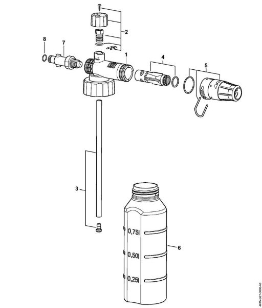 Limpiadora eléctrica de alta presión (RE) RE 110 Tobera para espuma   06/2019 de la marca Stihl