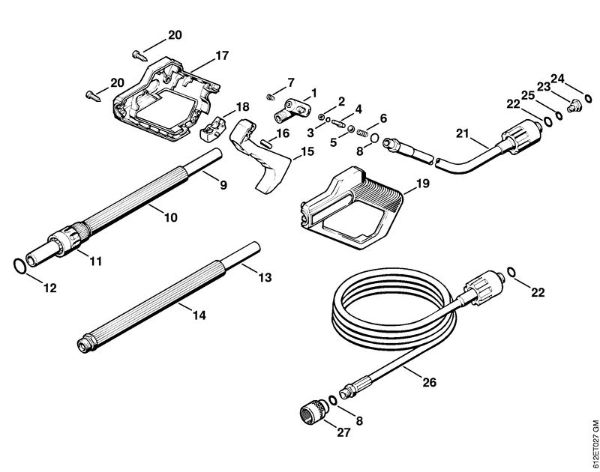 Limpiadora eléctrica de alta presión (RE) RE 110 K Pistola de la marca Stihl