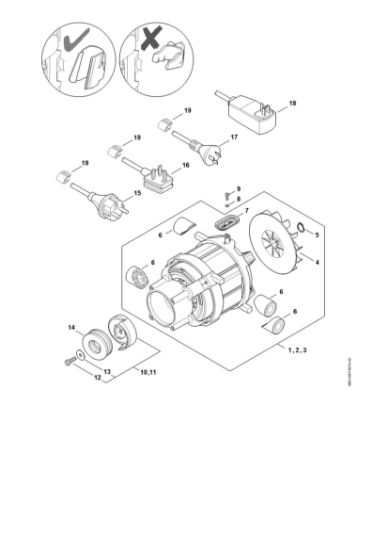 Imagen de Motor eláctrico, Cable de conexián RE 110 PLUS