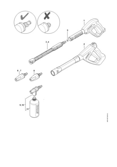Imagen de Pistola, Tubo para pulverizar RE 110 PLUS