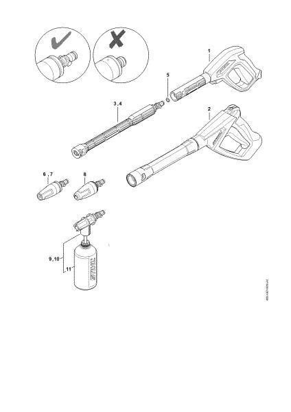 Imagen de Pistola, Tubo para pulverizar RE 110 PLUS