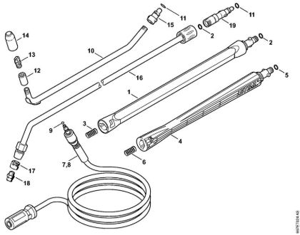 Limpiadora eléctrica de alta presión (RE) RE 117 Accesorios extra de la marca Stihl