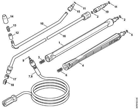 Limpiadora eléctrica de alta presión (RE) RE 117 Accesorios extra de la marca Stihl