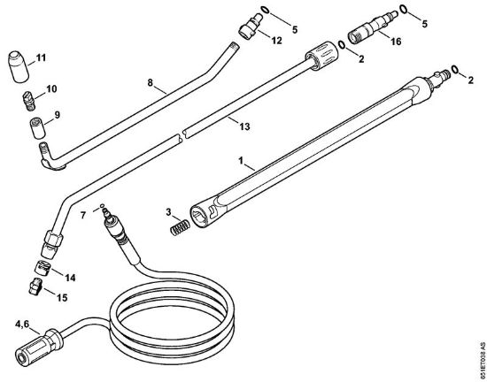 Limpiadora eléctrica de alta presión (RE) RE 118 Accesorios extra de la marca Stihl