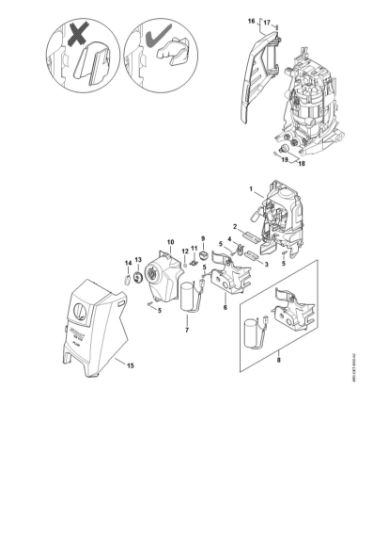 Imagen de Conduccián de aire, Cubierta, Caja del interruptor RE 120