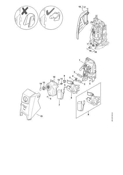 Imagen de Conduccián de aire, Cubierta, Caja del interruptor RE 120