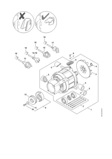 Imagen de Motor eláctrico, Cable de conexián RE 120
