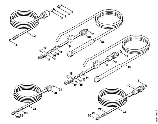 Limpiadora eléctrica de alta presión (RE) RE 120 K Herramientas, Accesorios extra de la marca Stihl