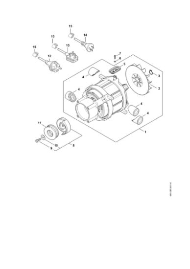 Imagen de Motor eláctrico, Cable de conexián RE 120 PLUS