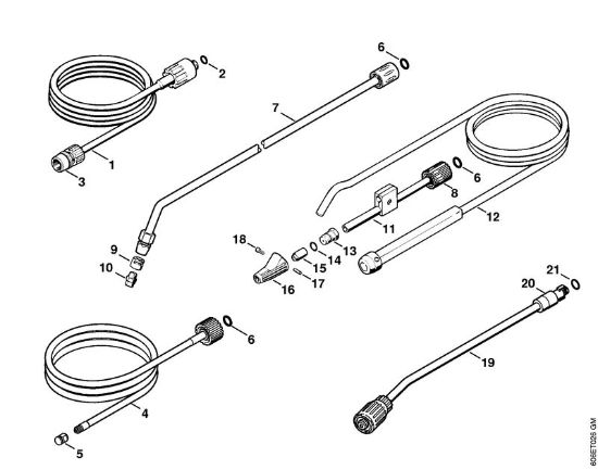 Limpiadora eléctrica de alta presión (RE) RE 125 K Herramientas, Accesorios extra de la marca Stihl