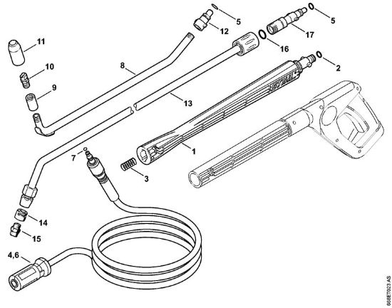 Limpiadora eléctrica de alta presión (RE) RE 126 K Accesorios extra de la marca Stihl